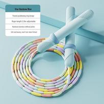 ZHEFENAI Adjustable Kids Bamboo Segment Jump Rope 2 vnt. spalva