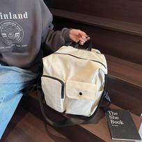 Large capacity lazy style crossbody bag for men, Japanese style simple canvas bag, persalized student class bag, new shoulder
