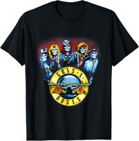 Guns N' Roses Official Skeletons & Bullets T-Shirt Small S įvairiaspalvis