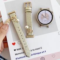 Glitter Bow Watch Strap for Huawei 8/9/GT5/GT6, Watch 4/3 Pro, and Fit 3 Models. Fit3/Fit4 auksas