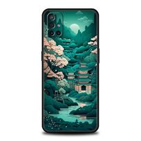 Japanese Landscape Phone Case For OnePlus 12 11 10 9 8 7 7T Pro 12R 10R 9RT 9R 8T Nord N100 N200 N10 2T CE 2 5G Soft Black Cover For OnePlus 7