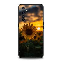 Beautiful Yellow Sunflower Phone Case For Realme 12 11 10 4G 9 8 5G 7 6 GT5 GT3 GT2 Pro Plus C21 C25 C35 GT Neo 2 3 3T 5 Cover For Realme 6