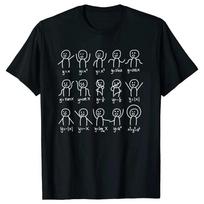Funny Birthday Gift Algebra Dance Figures Math Equation T Shirts Graphic Streetwear Short Sleeve Style T-shirt Clothing S įvairiaspalvis