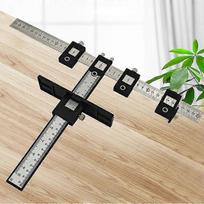 Cabinet Hardware Jig Adjustable Punch Locator Drill Guide Sleeve Woodworking Drilling Dowelling Tool For Door Handles