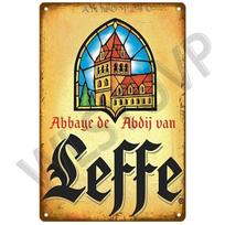Mfoever Leffe Retro Metal Sign Tin Sign Whisky Belgium Beer Plaque Metal Wall Decor Vintage Decor Poster Plates Man Cave Shabby Chic (as the picture,20x30cm)
