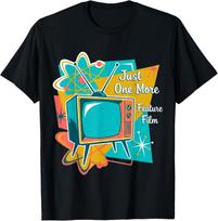 Just One More Feature Film Mid-Century Retro Television T-Shirt S įvairiaspalvis