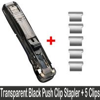 Push Clip Stapler Staple Remover Binder Push Clamp Tape Dispenser Paper Clips Office Supplies Set Desktop Stapler Stationery
