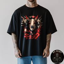 Goth Grunge Demon Anime Girl Waifu Horror Alt Aesthetic T-Shirt S įvairiaspalvis