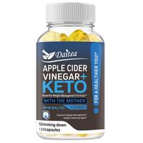 Keto Dietary Supplement, With Apple Cider Vinegar Powder, 120 Softgels Per Bottle 120 Capsules