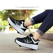Skates Flying Shoes Children'S Youth Roller Skates Children'S Sports Shoes Lace Up Boys Girls Casual Children'S Shoes 41