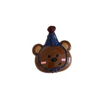 Acrylic Cartoon Hair Claw Geometry Plastic Grab Clip Sweet Bear Hair Clip  Girls mėlyna