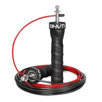 Crossfit Jump Rope Speed & Weighted Jump Ropes With Speed Cable Ball Bearings Black