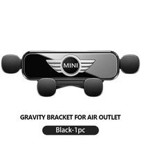 Gravitacinis automobilinis telefono laikiklis Stovas GPS Mobiliojo telefono Laikiklis Įrašas MINI Cooper R55 R56 R57 R58 R59 R60 R61 JOHN COOPER WORKS