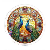 Acrylic Puzzle Suncatcher Stained Glass Effect Window Hanging Ornament DIY Art Puzzle Sun Catcher Kit for Home Garden Decor