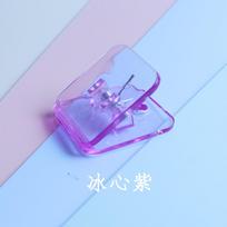 Color Mini Paper Clip Transparent File Binder Documents Bookmarks File Index Page Holder Clamp Office School Supplies