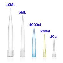 Laboratoriniai pipetės antgaliai 10ul 200ul 1000ul 5ML 10ML Mikropipetės Vienkartiniai plastikiniai pipetės antgaliai Mokslinių eksperimentų įranga 10ul     1000pcs