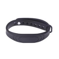 1pc Silicone RFID Wristband 125KHz/13.56MHz 14443A IC Chip Waterproof Wristband Bracelet  Adjustable RFID Smart Chip Wrist Band