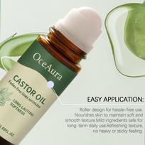 Castor Oil Roll On For Body Care Moisturizes Skin Smooth Deep Hydration Refreshing And Easy To Absorb Essential Oil one size
