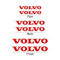 6 vnt./rinkinys automobilio padangų suporto dangtelio lipdukų stiliaus dekoravimas vinilo automatinis ratų stabdžių dangtelis, skirtas „Volvo V40 S40 S60 XC60 XC90“ 6Pieces raudona