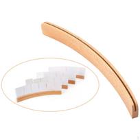 Wooden Curved Playing Card Holder Poker Tray Solid for Kids Seniors