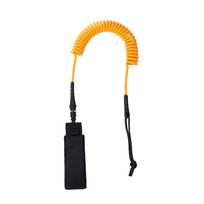 10FT 5.5 MM Bent Surf Foot Leash TPU Material Surf Paddle Board Leg Rope Strong Cord for Outdoor Surfing Accessories & Daily Use oranžinė
