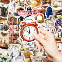 50 Retro Style Various Hand-Painted Furniture Stickers Diy Creative Handbook Diary Decorative Stickers