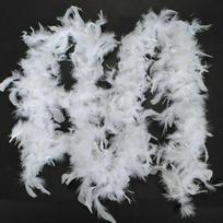 2M Christmas Tree White Feather Boa Strip Xmas Ribbon Party Garland Decor DIY Wedding Party Decoration Apparel Sewing & Fabric balta