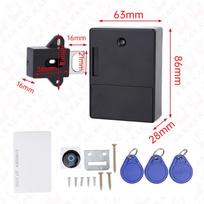 KAK Electronic Lock Locker RFID Cabinet Lock Invisible Sensor Lock Hidden Drawer Locks Keyless Child Safety Lock Door Hardware juoda