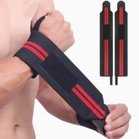 2 pcs Elastic Wrist Wraps, Wrist Support Brace, Wrist Wraps Guard Wrist Band For Gym Weightlifting, Fitness Protection, Barbell raudona