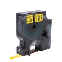 Su DYMO Rhino suderinama kembrikinė juostelė A18056 12 mm x 1.5 m geltona juostelė/juodas tekstas