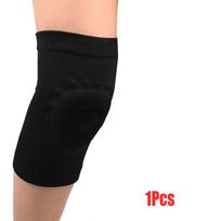 1Pcs Silicone Knee Pads  Support Knee Brace Women and Man Breathable Knee Sleeves Easy to Use for Dance L 50-60CM