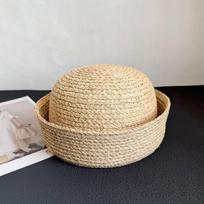 Klasikinė 100% raffia jūrininko skrybėlaitė Kepuraitė nuo saulės Moterims Dizainerio Rankų darbo Vestuvių skrybėlaitė Natūralaus šiaudo Beretė Fedora kepuraitė Paplūdimio vakarėlio prabangi skrybėlė 55-59cm