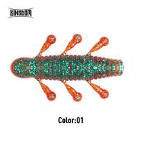 Kingdom Žūklės masalai 45mm 55mm 3.2g 6g Minkštas masalas Skęstantis PVC minkštas masalas Žūklės reikmenys 8vnt Vobleriai Dirbtiniai masalai Vobleriai Minkštas sliekas 45mm-3.2g-8pcs/bag