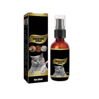 30 ml Naminių gyvūnėlių odos priežiūros purškalas, kačių grybelis gydantis dermatitą, egzemą, pašalinantis kačių niežėjimą One Size gray