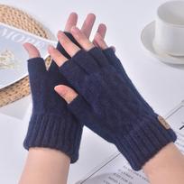 Alpakos vilnos puspirštės dviratininko pirštinės: Šilta, Vėjui atspari, Kvėpuojanti ir Nešiojama rudeniui ir žiemai. Half Finger šviesiai pilka spalva