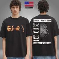 New Apparel Ice Cube Merch Truth 2 Power Faces Tour Two Sided Unisex Unisex T-Shirt XXXXL