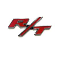 R/T RT Raidės Emblema Ženklelis Lipdukas D-od-ge R-enegade C-aravan C-hrysler C-herokee C-ompass C-hallenger C-harger Ram C-aliber J-ourney RT-Silver Red(1pcs)