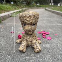 Entrance Guardians of the Galaxy Tree Man Groot Sitting Pot Garden Garden Ornament