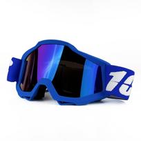 Akiniai visureigiam motociklui, apsaugantys nuo vėjo, dulkių, UV spindulių, vairavimo akiniai, sportiniai akiniai Blue frame, blue lens