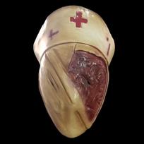 Populiari Silent Hill slaugytojos kaukė Helovino siaubo cosplay rekvizitams: Kraujuotas gydytojo kostiumo galvos apdangalas brown
