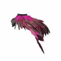 Creative Gothic Style Feather Shawl Party Wear Stage Performance Feather Scarf Party Shawl Wedding Party rožinė raudona spalva