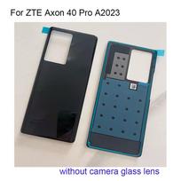 For ZTE Axon 40 Pro A2023 Back battery Rear Cover Battery Door Housing back cover camera glass For ZTE Axon 40Pro A2023 black 1