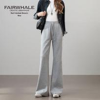 Mark Fairwhale Women's High-Waist Flare Leg Sport Pants XL šviesiai pilka spalva