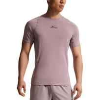 Nike Pro Dri-Fit apvalia iškirpte, kvėpuojantis treniruočių megztas trumpomis rankovėmis, greitai džiūstantis marškinėliai vyrams viršutiniai drabužiai HV0410-226 S