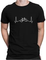 Bicycle Heartbeat Fun I Love Riding Bike E Bike Unisex T-shirt S įvairiaspalvis