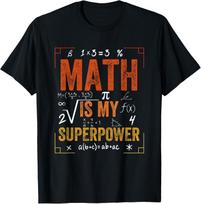 Math Is My Superpower Funny Teacher TshirtWomen Clothing Fashion Graphic T Shirts Aesthetic Clothes Summer Streetwear Y2K S