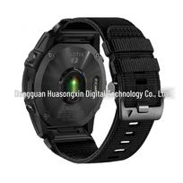 Garmin nailoninis greito atsegimo dirželis Tactix 7 Pro/Fenix 8 26mm obsidian black spalva