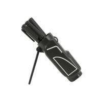 Golf Bag Pen Holder Desk Organizer with Stand Miniature Golf Club Design Office Accessory for Pens Pencils and Small Items One Size juoda