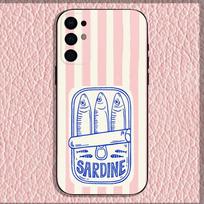Sardines Canned Phone Case For Samsung S25,S24,S21,S22,S23,S30,Ultra,S20,Plus,Fe,Lite,Note,10,9,5G Black Cover Samsung S105G