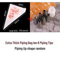 Disposable Piping Bag & Nozzle Baking Set